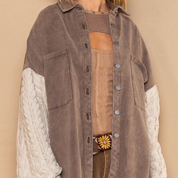 #109 POL Jacket with Sweater Sleeves - Picture 2 of 8